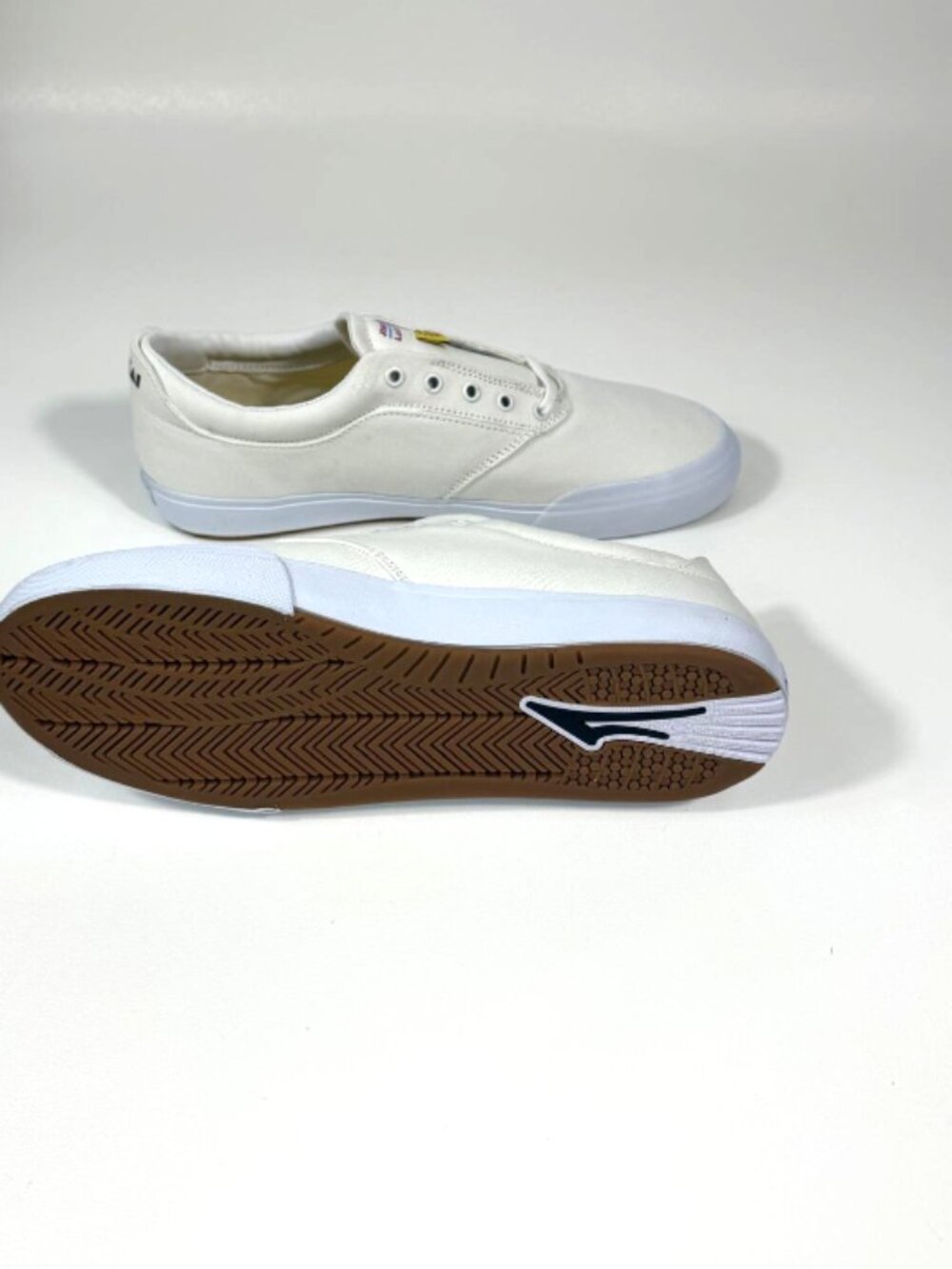 Lakai Wilkins (White Canvas) Men's Shoes 10.5 - Picture 4 of 5